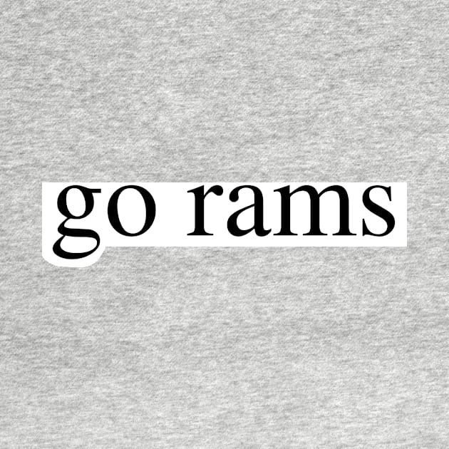 go rams by delborg